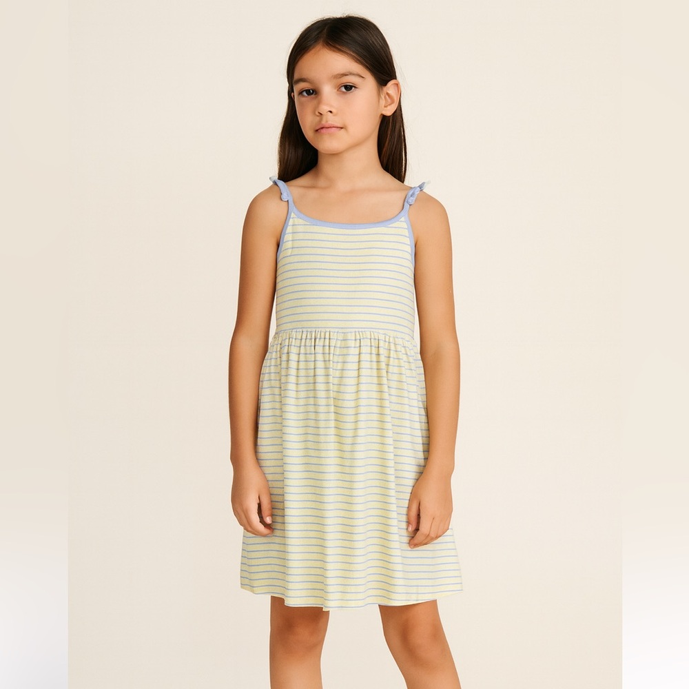 Polo Ralph Lauren Girls Pastel Stripe Cotton Oxford Dress Size 8